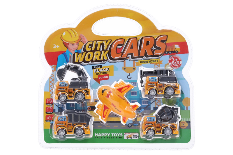 Wiky Vehicles Stavební stroje 5 ks 5,5 cm