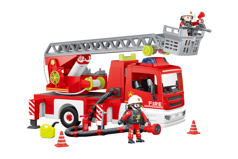 Dickie AS Hasičské auto 36cm světlo a zvuk ruční pumpa stříkačka