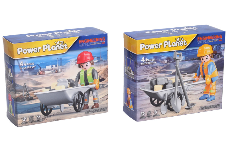 Wiky dělník s kolečkem stavebnice 8,5 cm