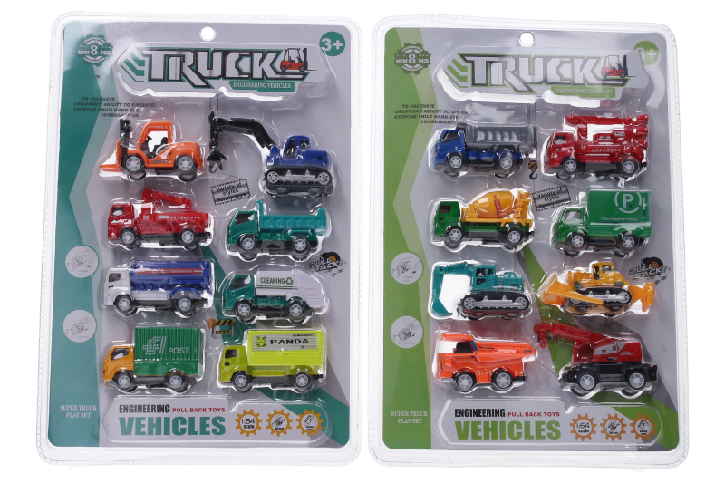 Wiky vehicles Auta kovová 8 ks 7,5 cm