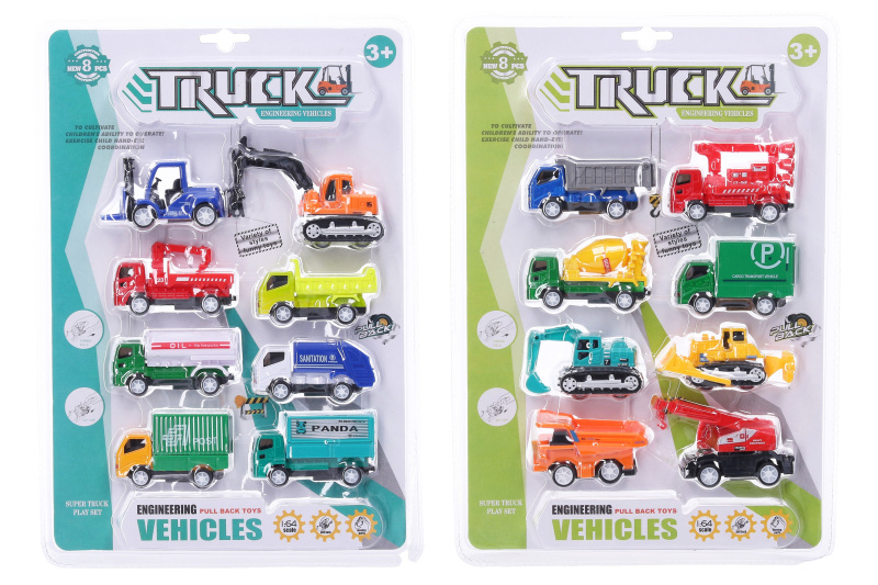 Wiky vehicles Auta kovová 8 ks 7,5 cm