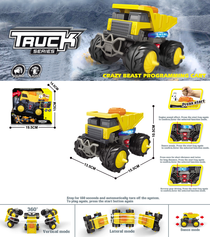 Wiky Vehicles Auto sklápěč s efekty 15,5 cm