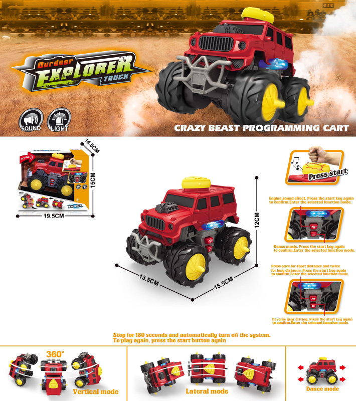 Wiky Vehicles Auto terénní s efekty 15,5 cm