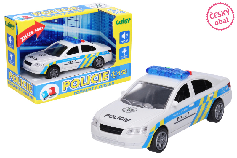 Wiky Auto policejní s efekty 15,5 cm
