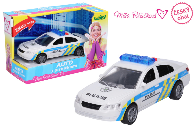 Wiky Auto policejní s efekty 15,5 cm Míša Růžičková