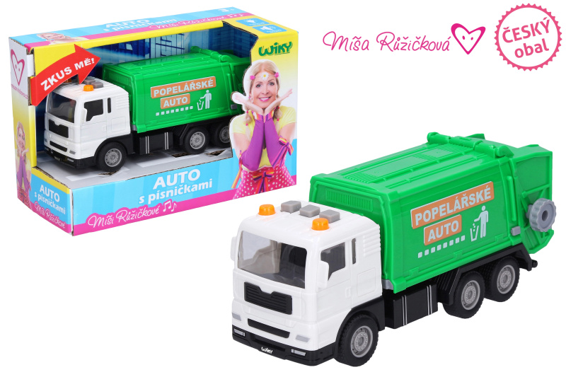 Wiky Vehicles Auto popelářské s efekty 17 cm český obal