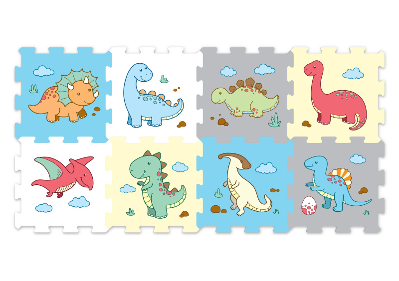 Puzzle pěnové dinosauři 8ks