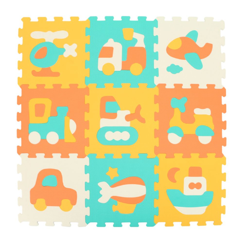 Wiky Puzzle pěnové doprava 9 ks