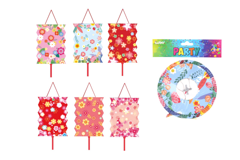 Wiky Lampion válec 16 cm Květiny
