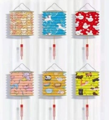 Lampion válec 16 cm Zvířátka