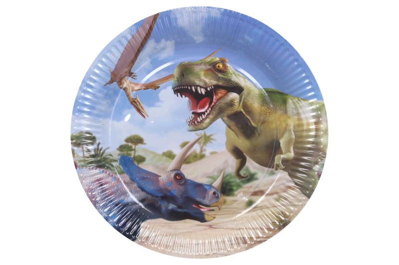 Wiky Párty tácky 23 cm Dinosauři