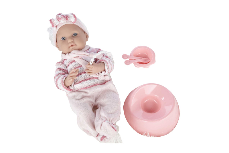 Wiky Miminko v overalu růžové 40 cm