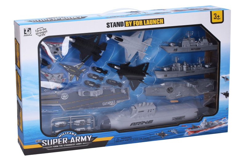 Wiky Vehicles Letadlová stanice s efekty 40 cm 6 aut