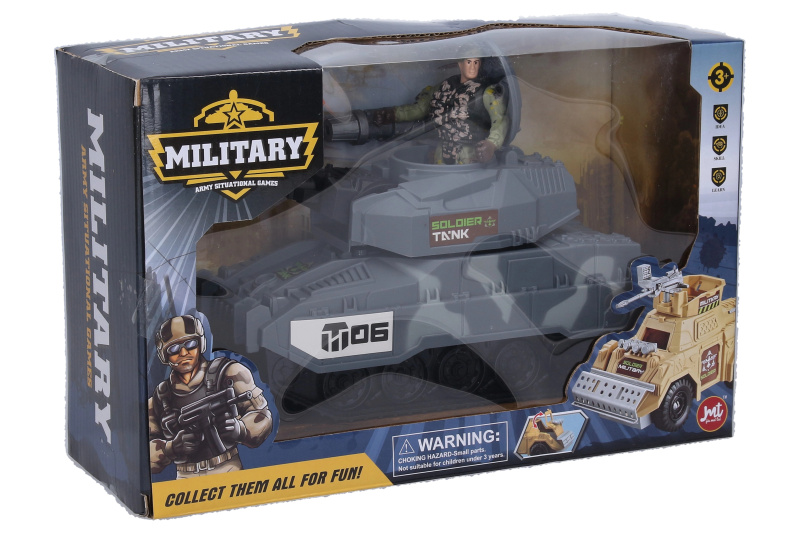 Wiky Střílející tank s figurkou 25 cm