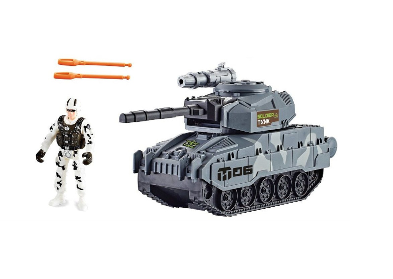 Wiky Střílející tank s figurkou 25 cm