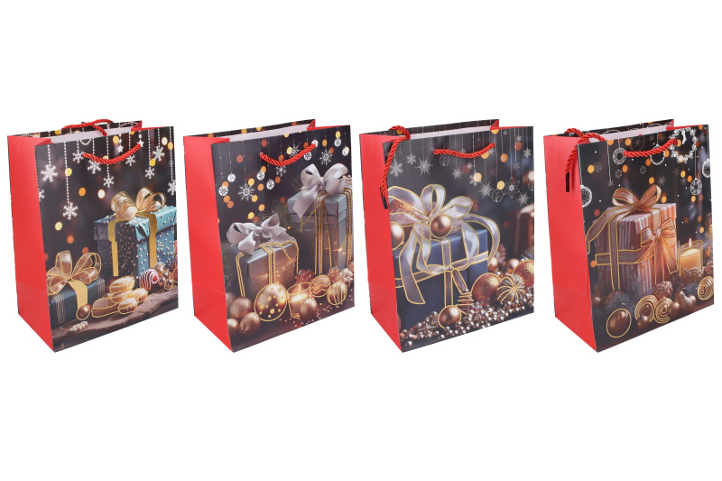 Wiky Dárková taška L 30x41x12 cm VÁNOCE