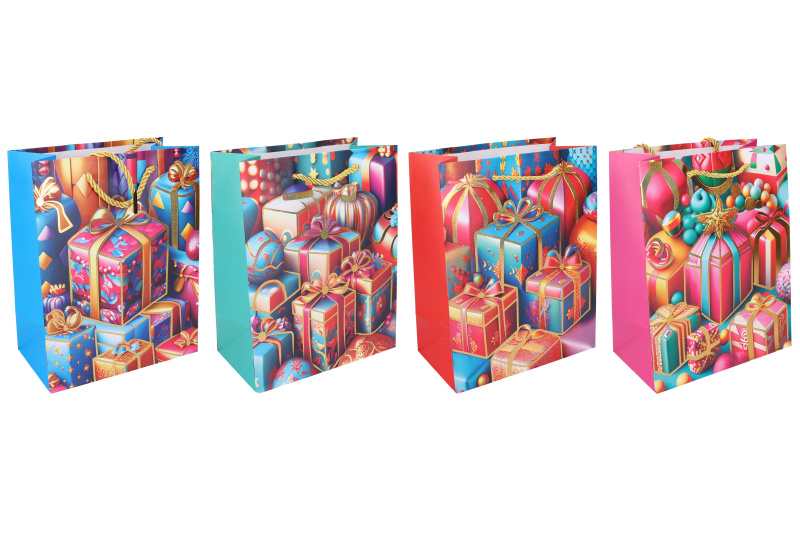 Wiky Dárková taška L 30x41x12 cm VÁNOCE