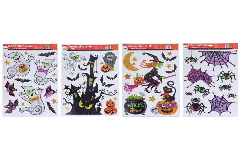 Wiky Dekorace okenní 41 x 29 cm Mix Halloween