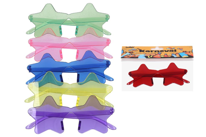 Wiky Set karneval - brýle plastové hvězdy