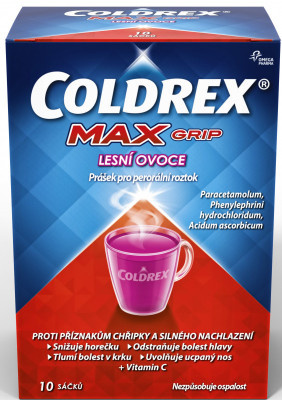 Coldrex MaxGrip Lesní ovoce 10 sáčků