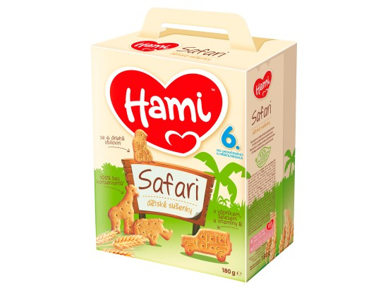 HAMI Safari dětské sušenky 180 g