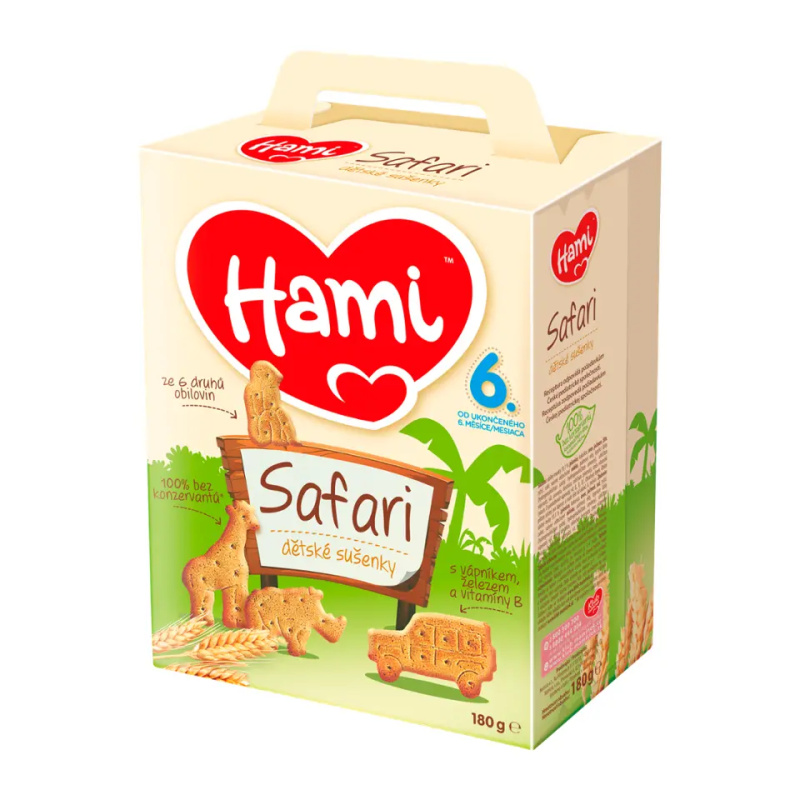 HAMI Safari dětské sušenky 180 g