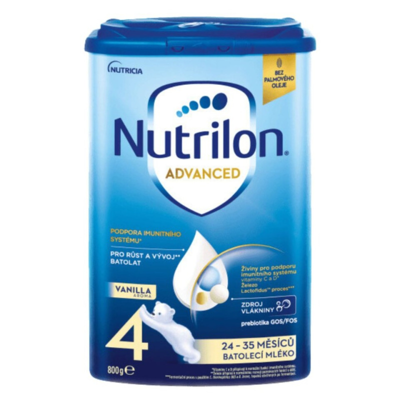 NUTRILON 4 Advanced Vanilla Batolecí mléko od 24-36 měsíců 800 g