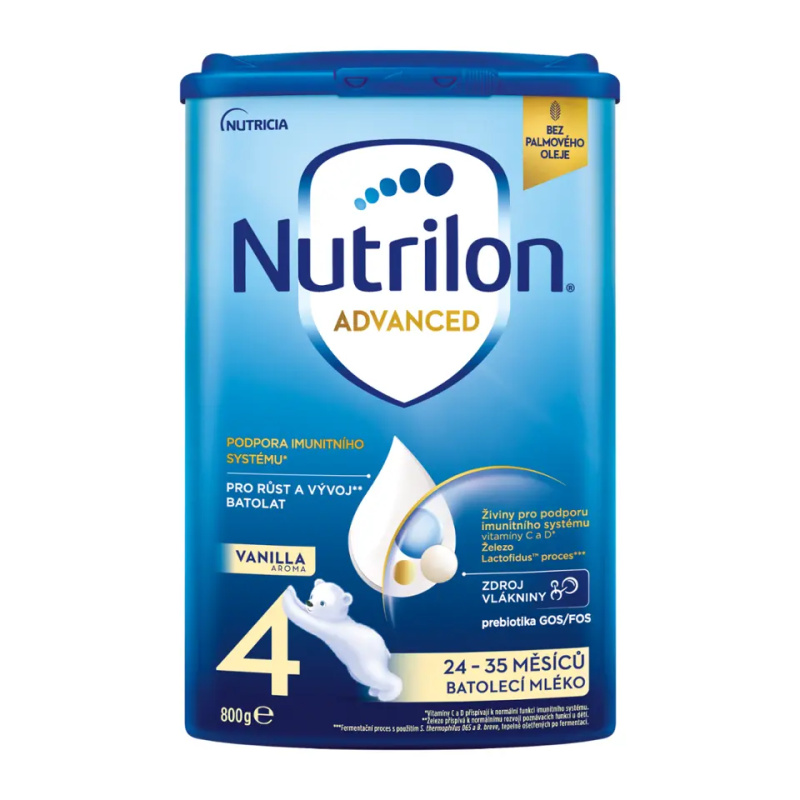NUTRILON 4 Advanced Vanilla Batolecí mléko od 24-36 měsíců 800 g