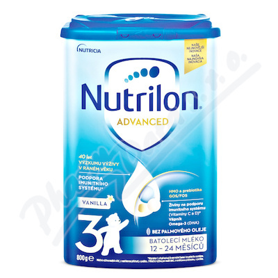 NUTRILON 3 Advanced Vanilla Batolecí mléko od 12-24 měsíců 800 g