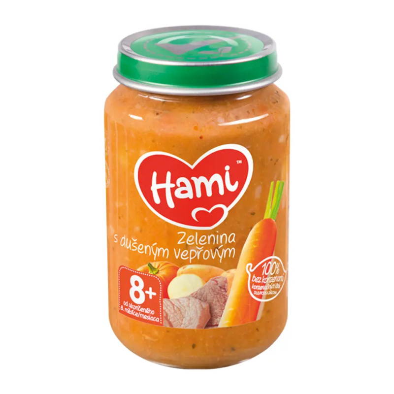 HAMI Mrkev s bramborem a vepřovým masem 200 g