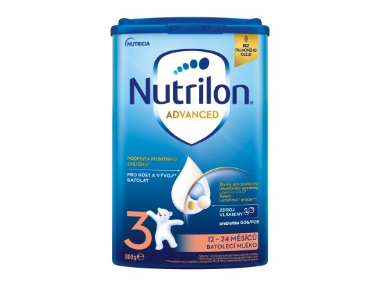 NUTRILON 3 Advanced Batolecí mléko od 12-24 měsíců 800 g