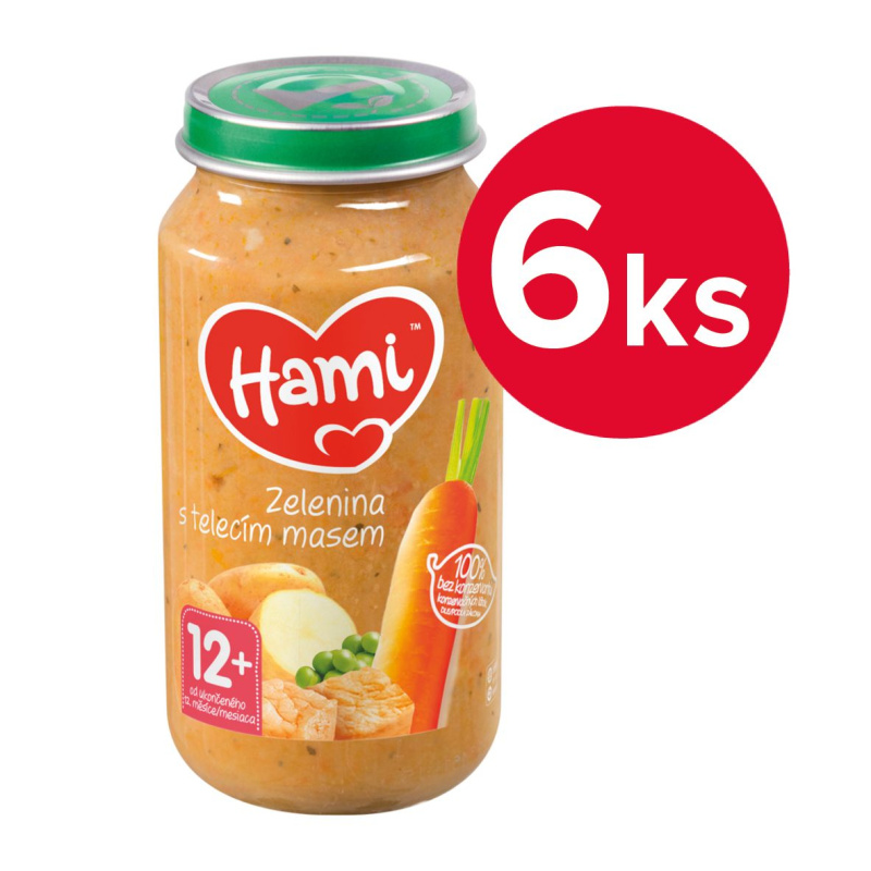 Hami Příkrm zelenina s telecím masem