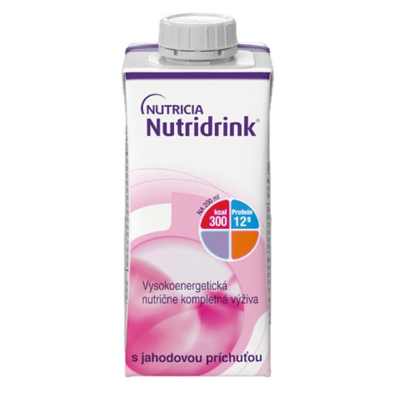 NUTRIDRINK S PŘÍCHUTÍ JAHODOVOU perorální roztok 1X200ML
