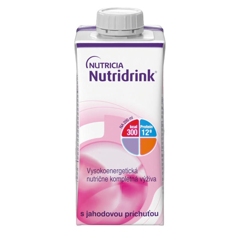 NUTRIDRINK S PŘÍCHUTÍ JAHODOVOU perorální roztok 1X200ML