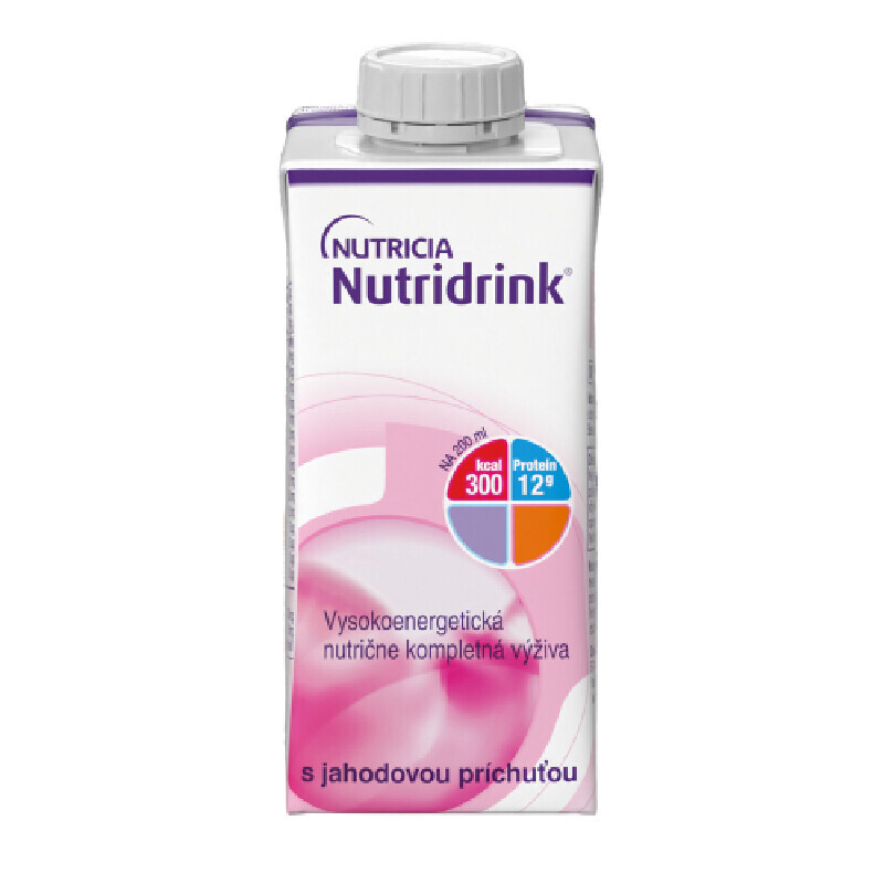NUTRIDRINK S PŘÍCHUTÍ JAHODOVOU perorální roztok 1X200ML