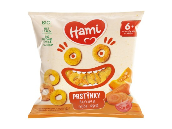 Hami Prstýnky mrkev a rajče-dýně 6m+ 20 g