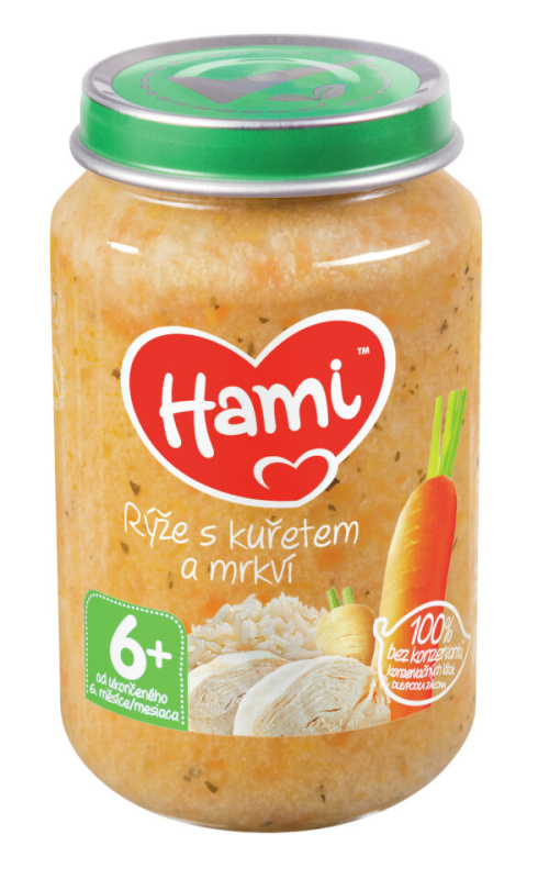 Hami Příkrm rýže s kuřetem a mrkví