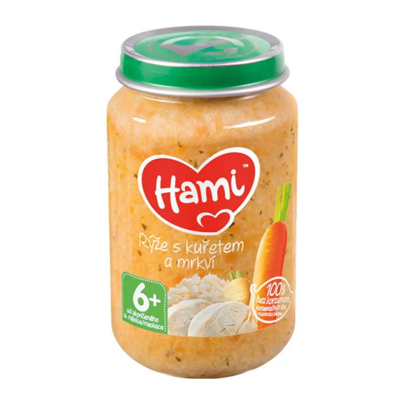 Hami Příkrm rýže s kuřetem a mrkví