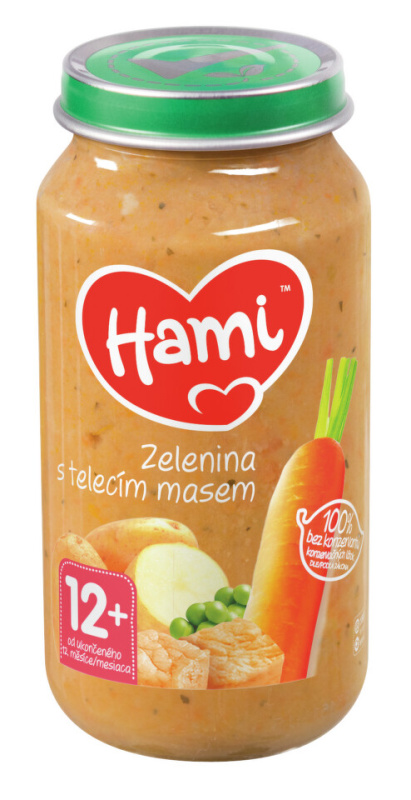 HAMI Zelenina s telecím masem od 12.měsíce 250 g