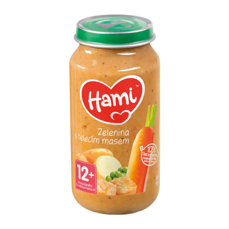 HAMI Zelenina s telecím masem od 12.měsíce 250 g