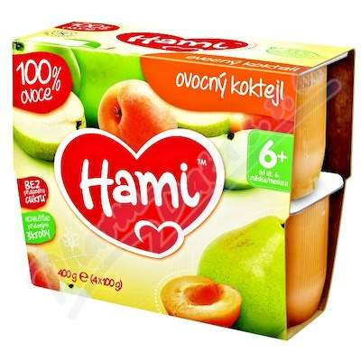 Hami 100% ov. ovocný koktejl 4x100g 6M