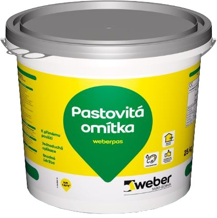 Omítka dekorativní weberpas silikon concrete BI00 25 kg