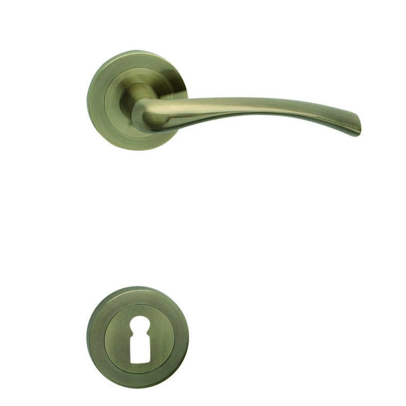 Cobra Rozetové dveřní kování SINA-R BB, česaný bronz