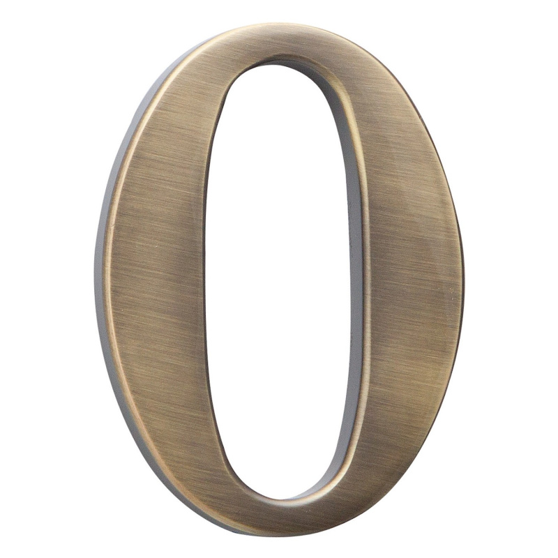 Cislo 3D bronz cesany 0