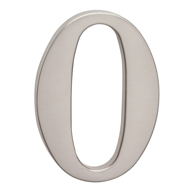 Cislo 3D nikl matny 0