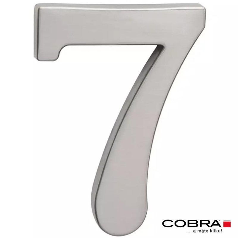 Cislo 3D nikl matny 7