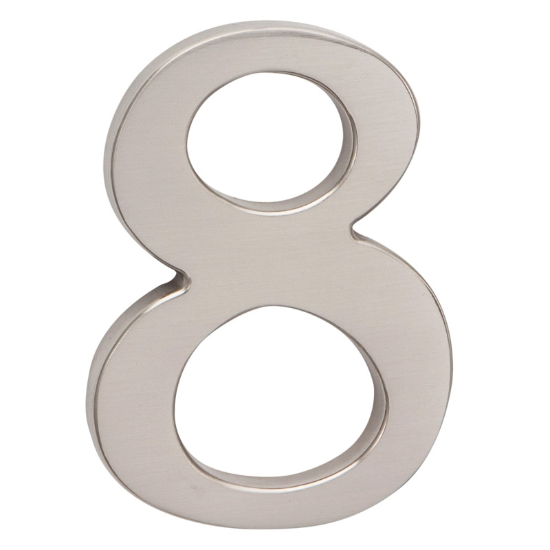 Cislo 3D nikl matny 8