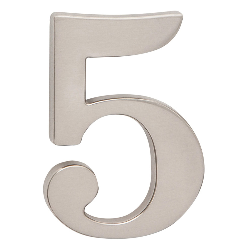 Cislo 3D nikl matny 5