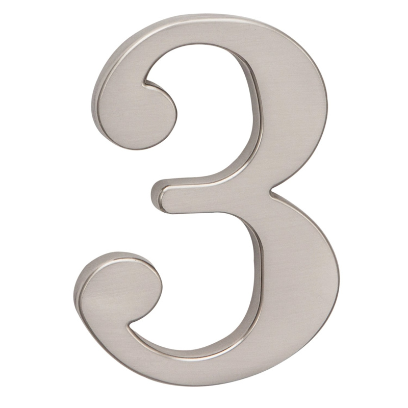 Cobra Číslice 3 - 15 cm, nerez