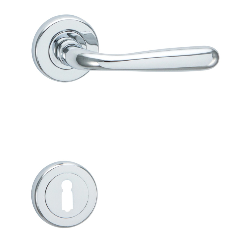 Cobra Rozetové dveřní kování ORION-R PZ, lesklý chrom